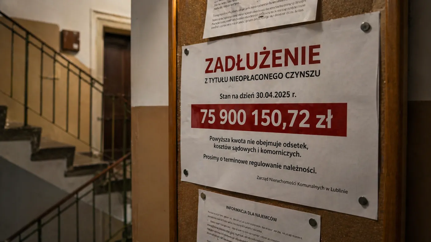 Nie płacą czynszu latami. Dłużnicy są winni miastu 75 mln złotych