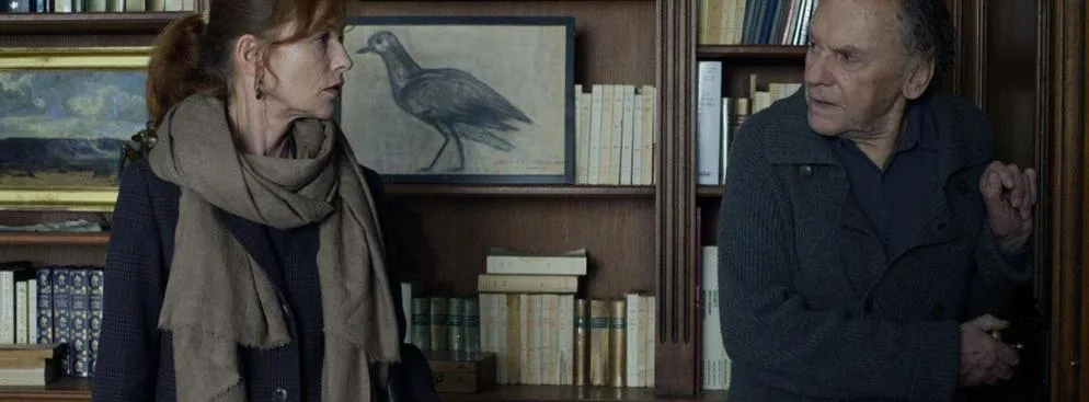 Isabelle Huppert i Jean-Louis Trintignant w filmie "Miłość"