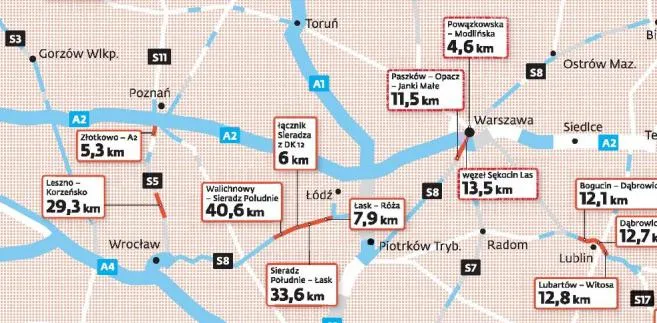 257 km nowych dróg. A potem koniec