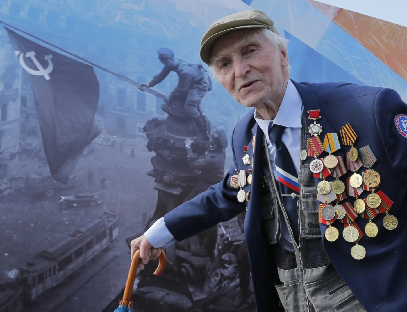 Rosyjski weteran II WŚ, EPA/YURI KOCHETKOV Dostawca: PAP/EPA.
