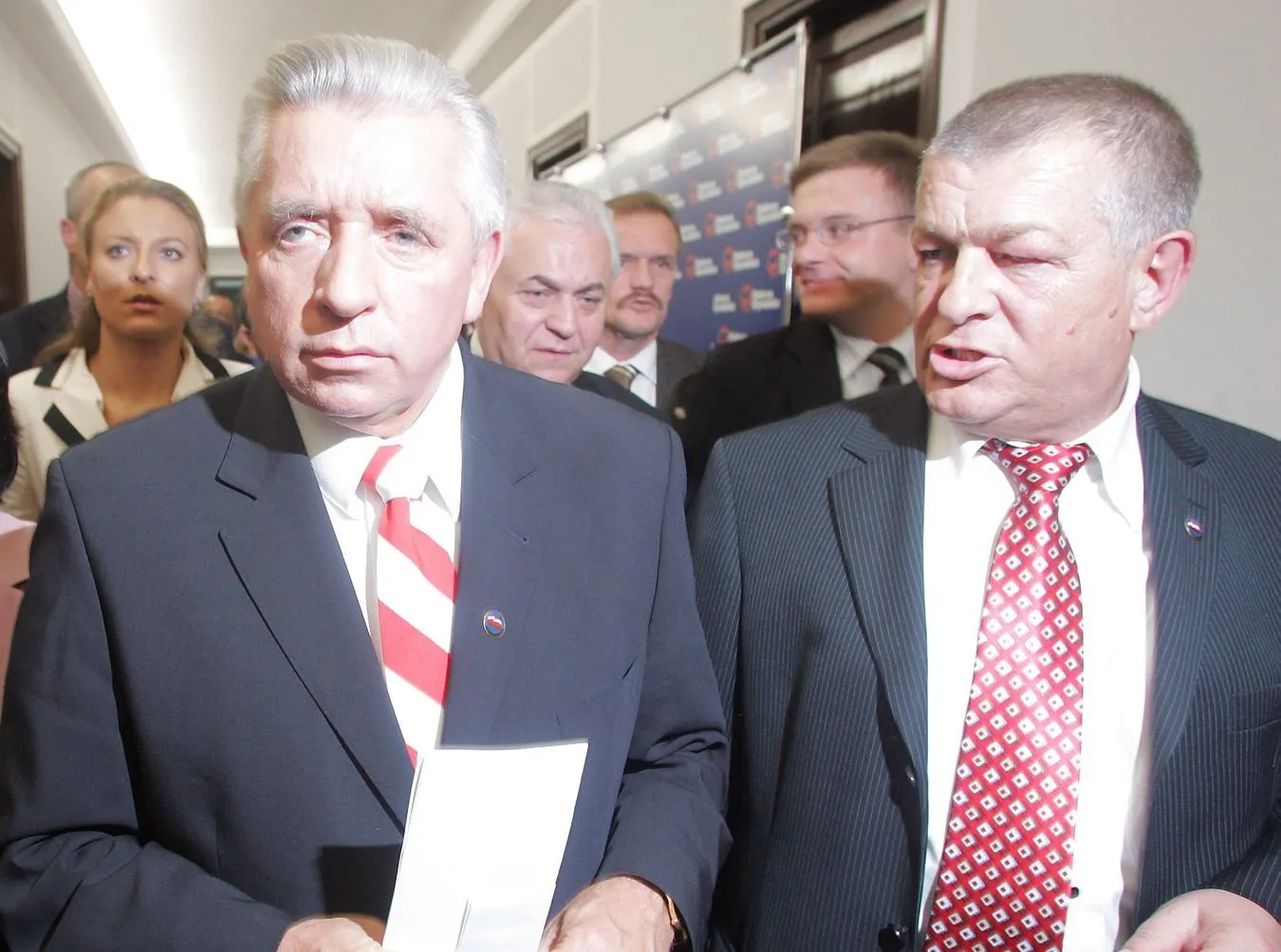 Andrzej Lepper i Stanisław Łyżwiński