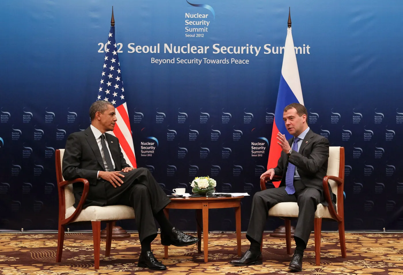 Barack Obama i Dmitrij Miedwiediew
