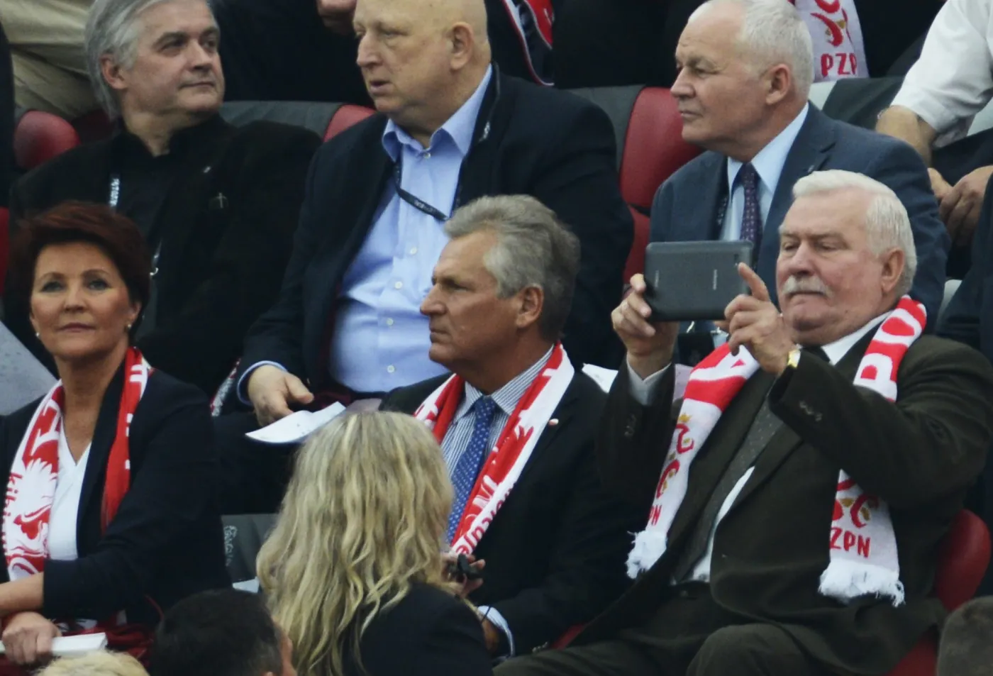 Politycy na Stadionie Narodowym