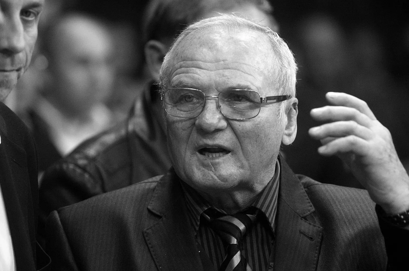 Jerzy Kulej na gali bokserskiej