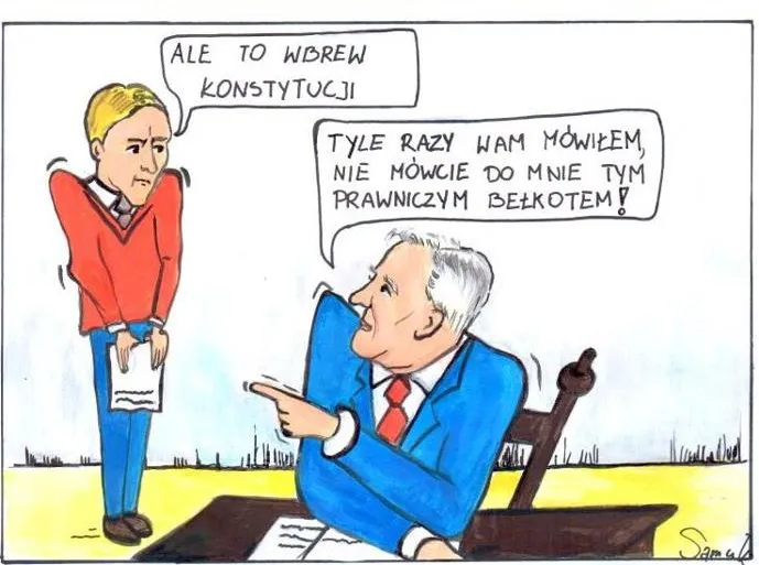  Komiks PSL o Jarosławie Gowinie