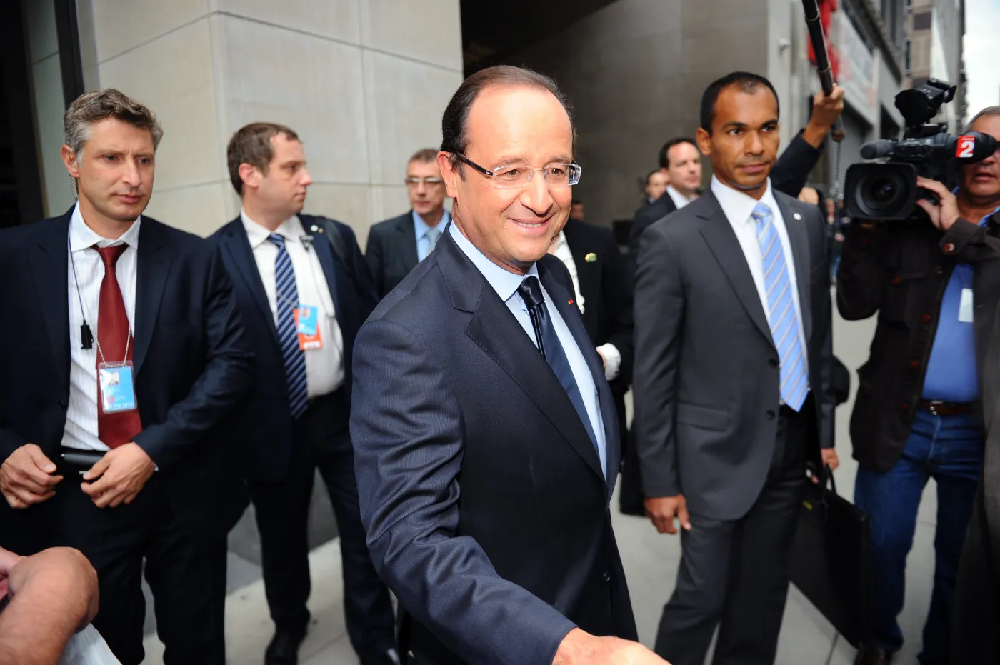 Francois Hollande w Nowym Jorku