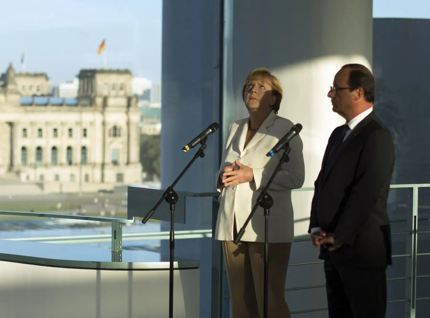 Angela Merkel Francois Hollande