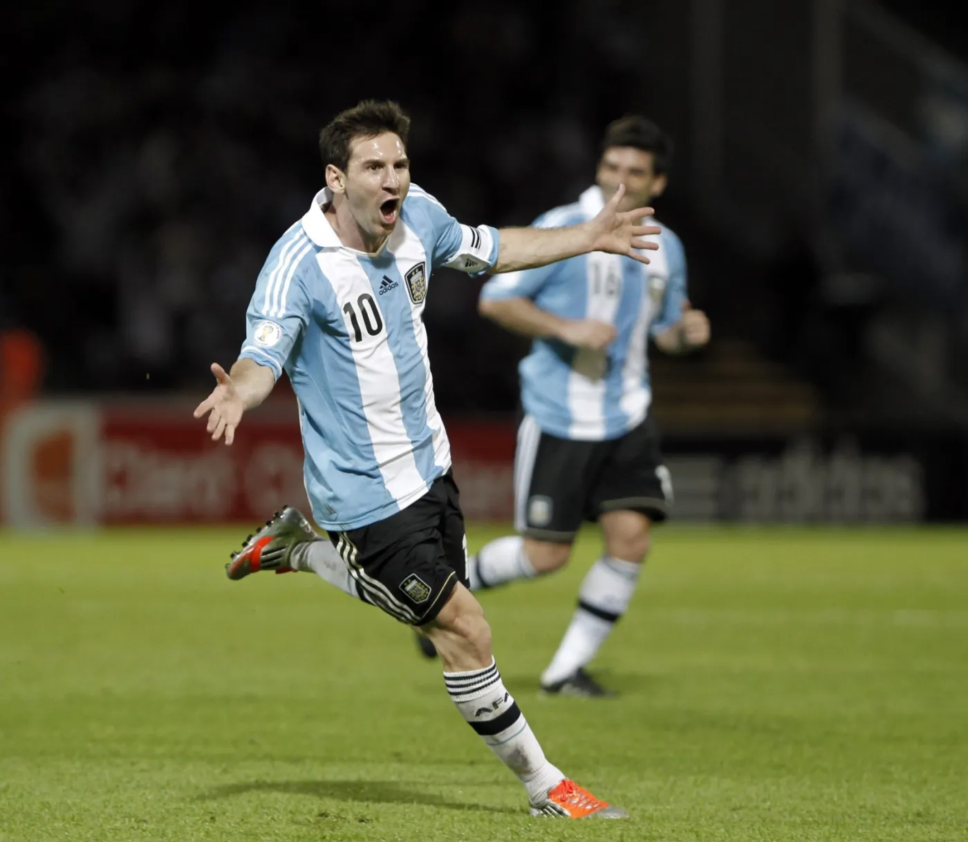 Lionel Messi podczas meczu Argentyna-Paragwaj