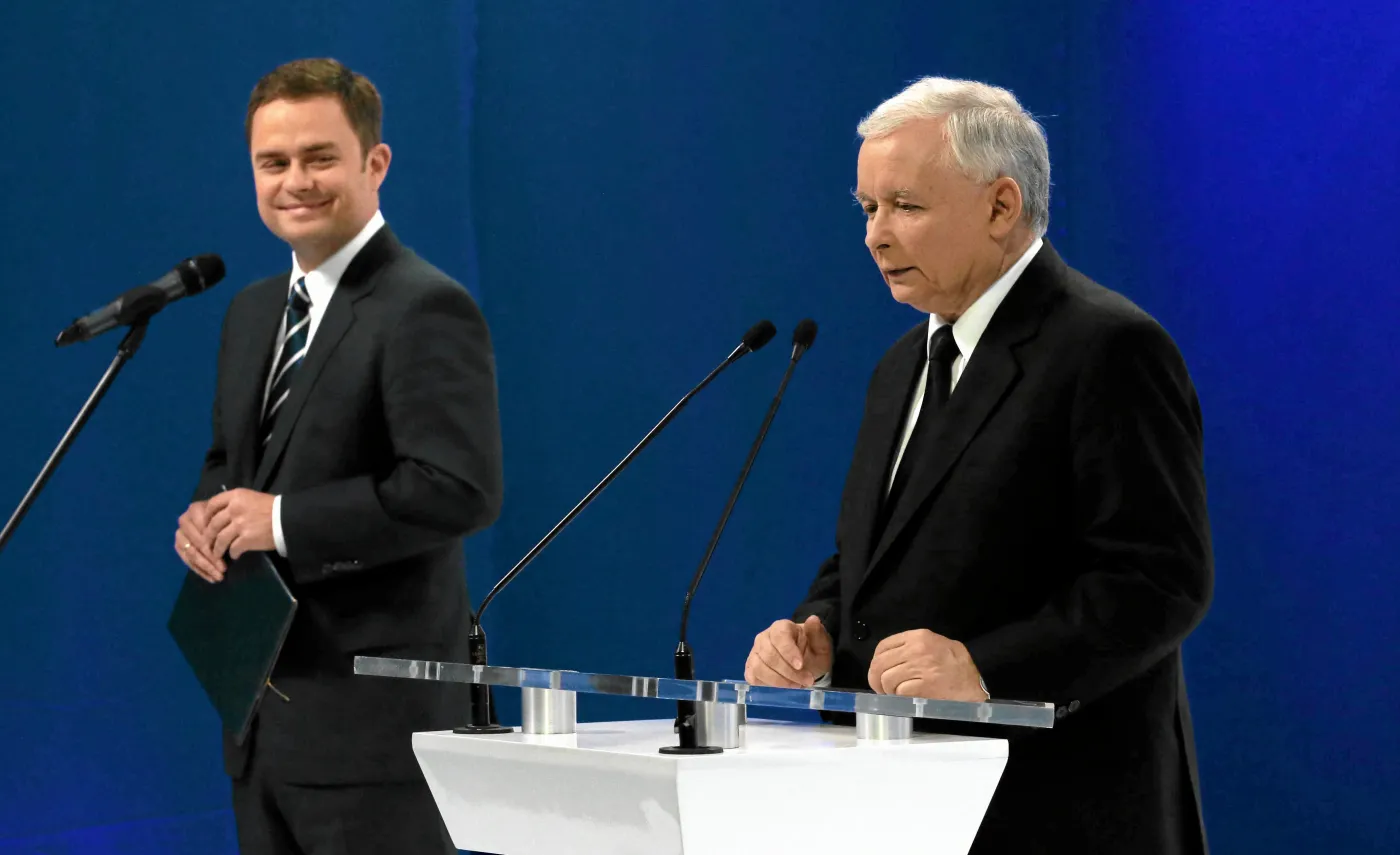Adam Hofman i Jarosław Kaczyński