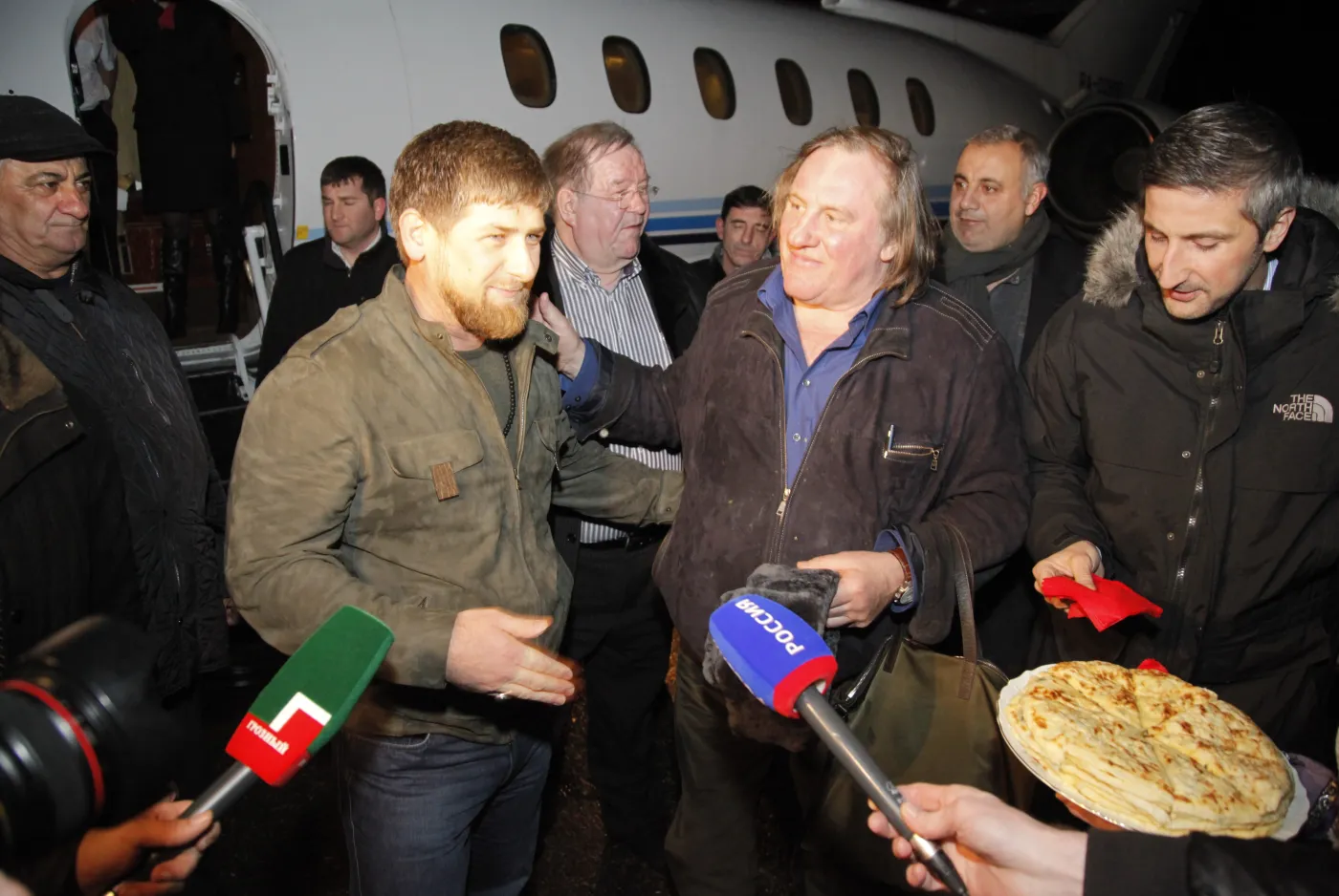 Ramzan Kadyrow i Gerard Depardieu