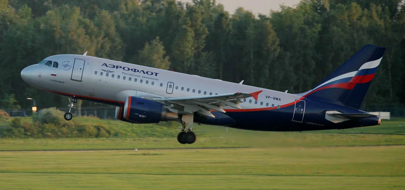 Samolot rosyjskich linii Aerofłot