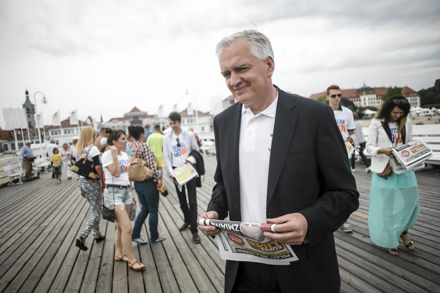 Jarosław Gowin na sopockim molo
