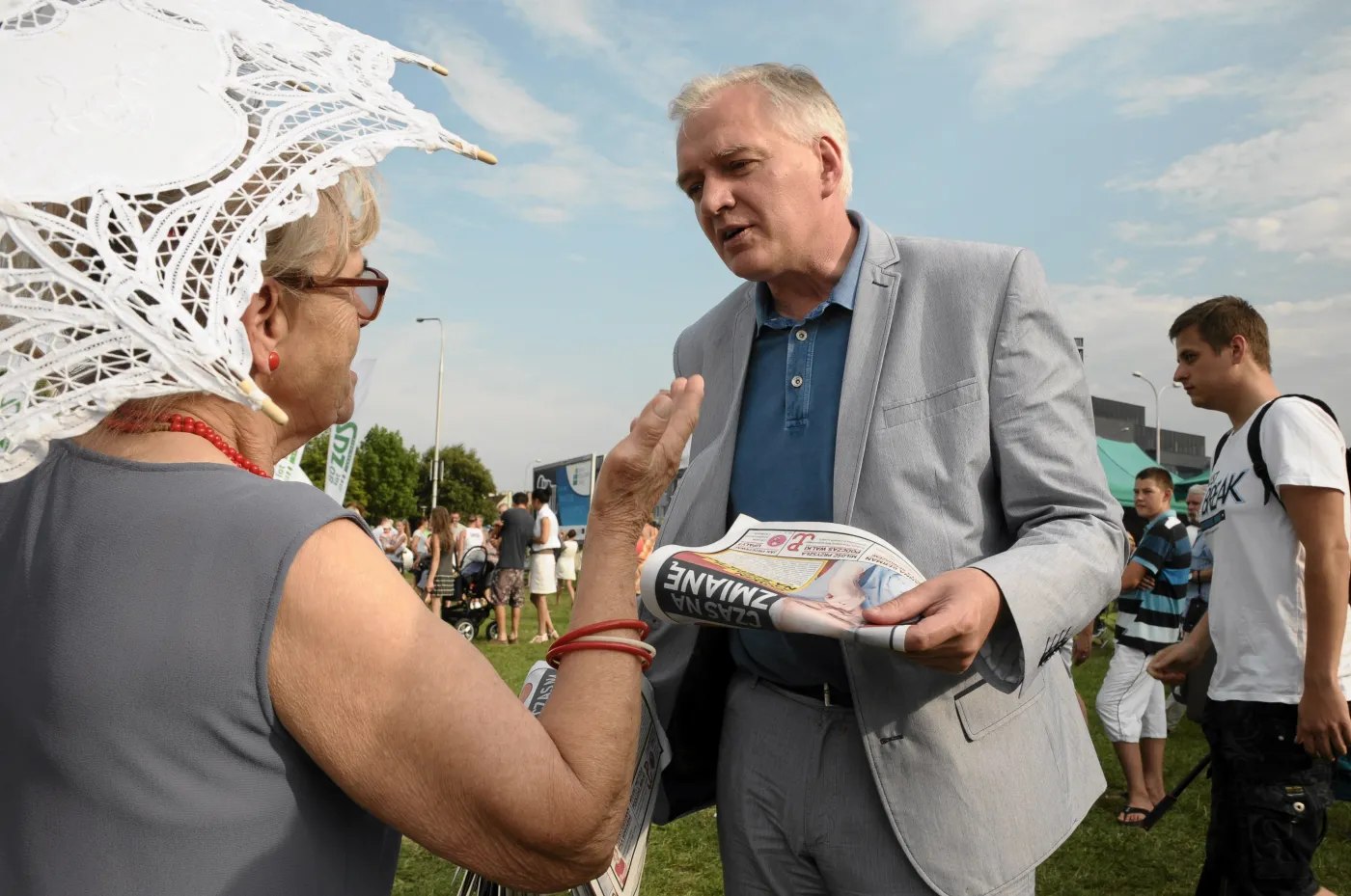 Jarosław Gowin na sopockim molo
