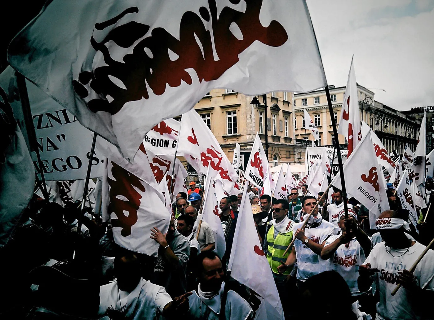 Demonstracja NSZZ Solidarność
