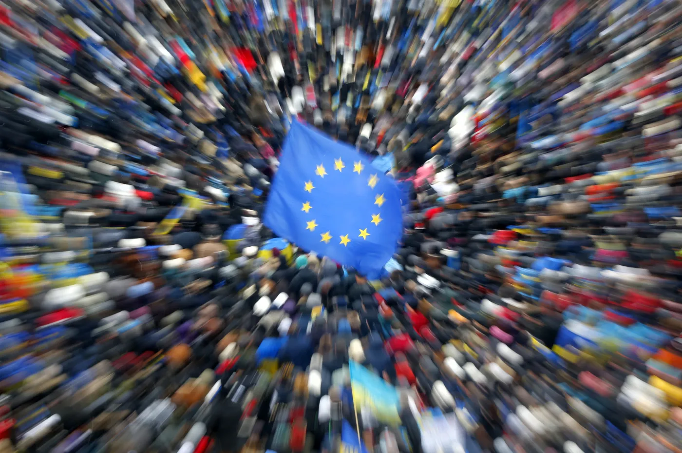 Ukraina milicja Majdan Chreszczatyk