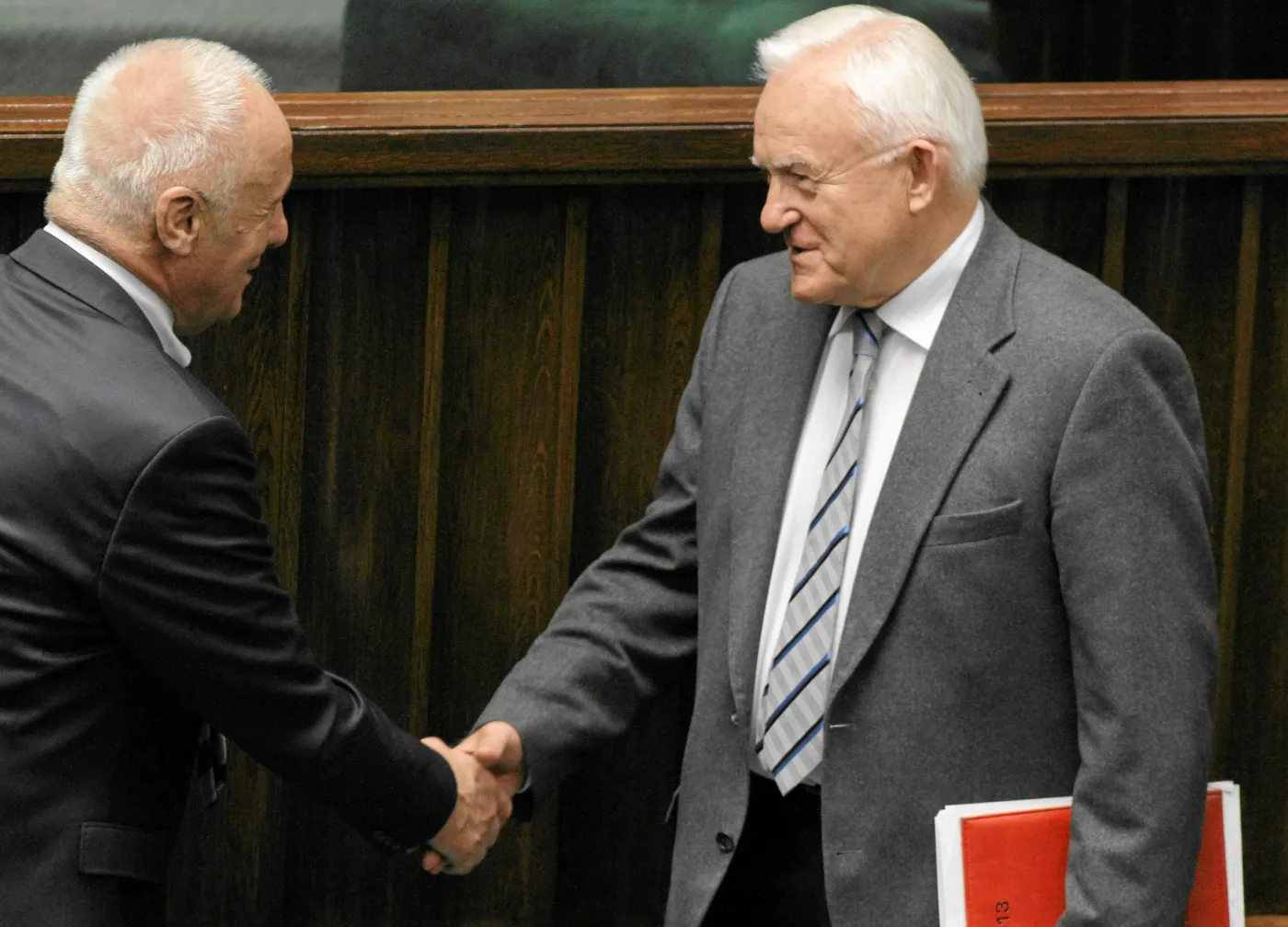 Stefan Niesiołowski i Leszek Miller