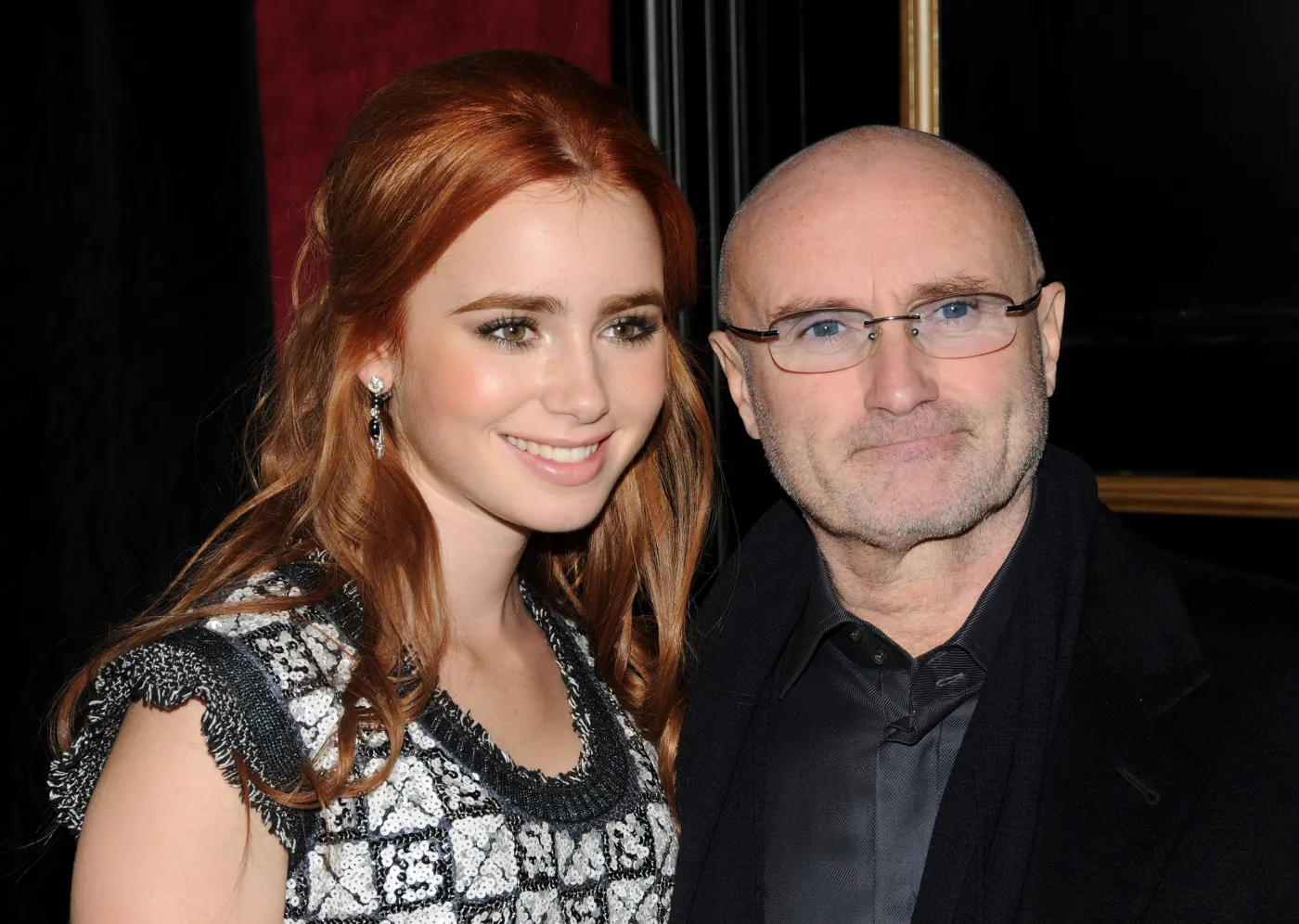 Phil Collins z córką Lily Collins