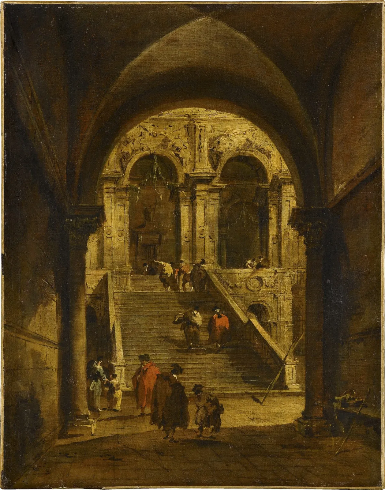 "Schody pałacowe" Francesco Guardiego