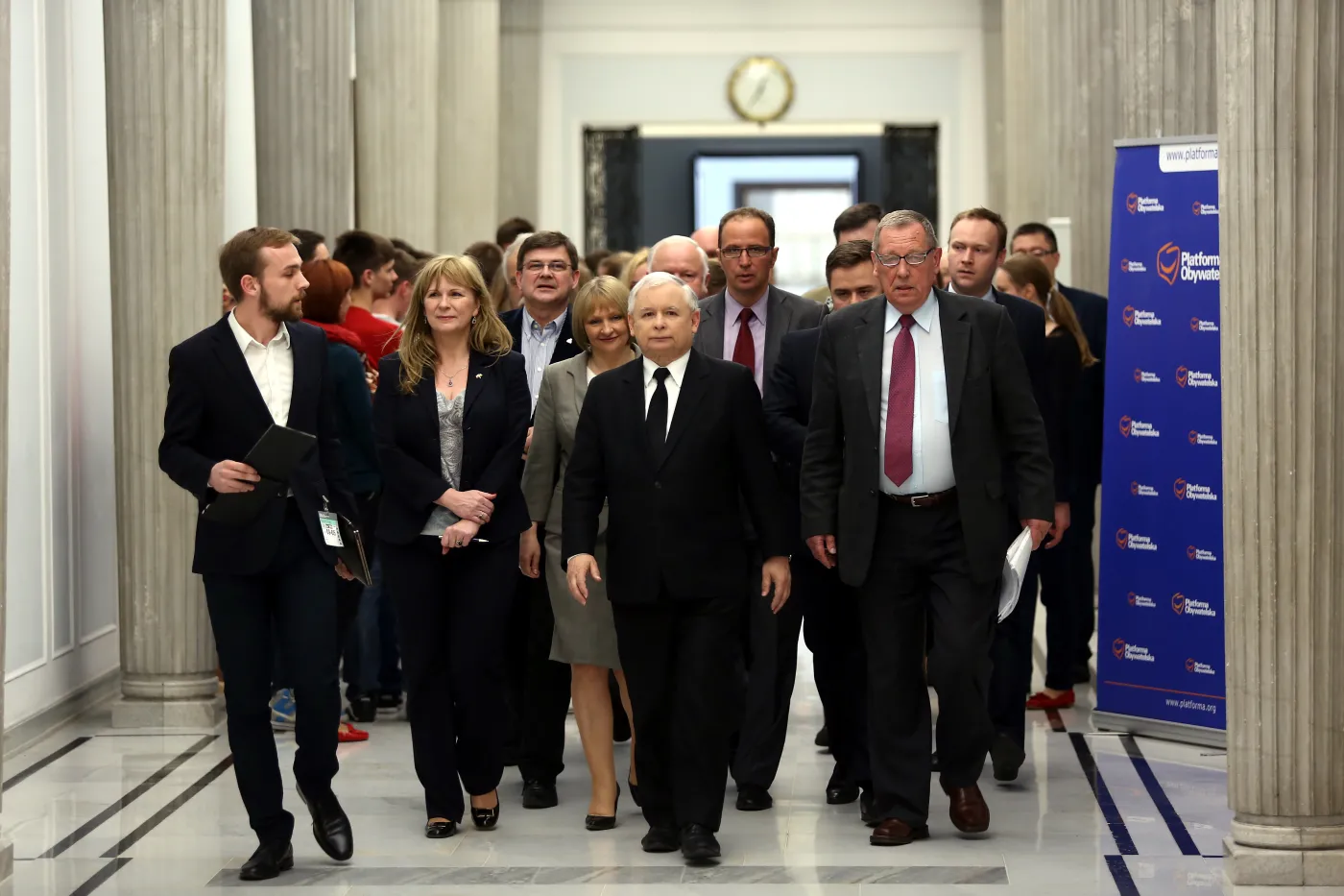 Jarosław Kaczyński i współpracownicy