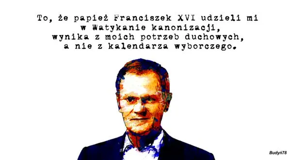 Mem z Donaldem Tuskiem / Budyń78