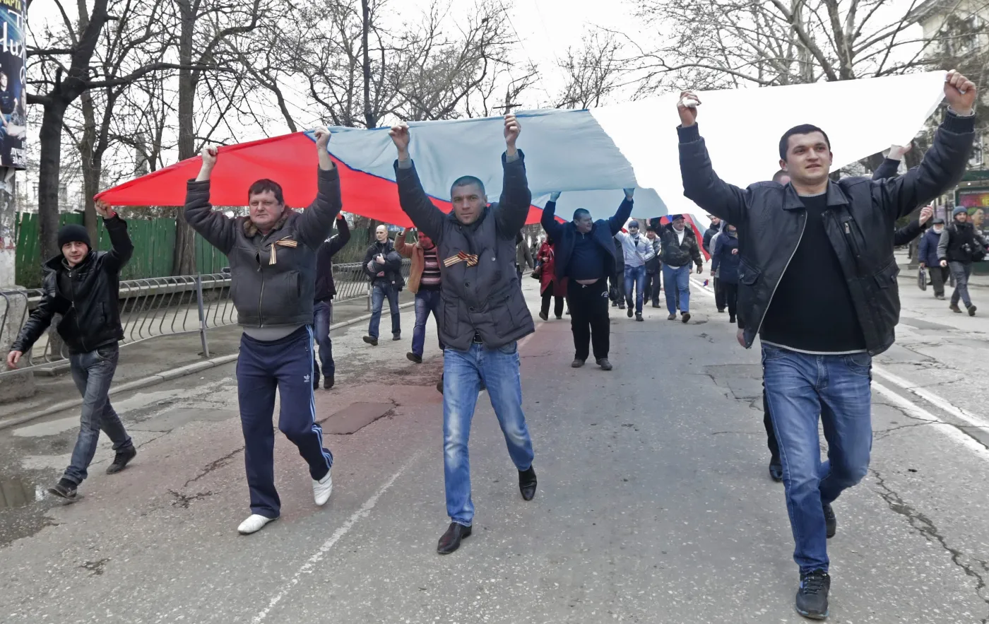 Prorosyjska demonstracja na Krymie
