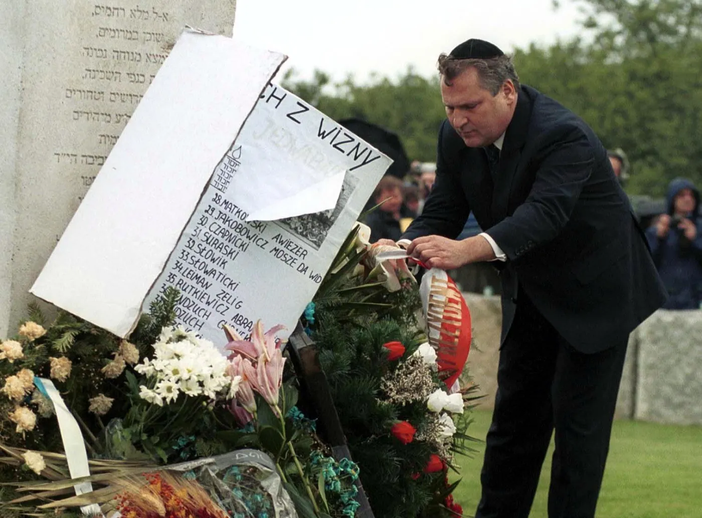 Aleksander Kwaśniewski w Jedwabnem