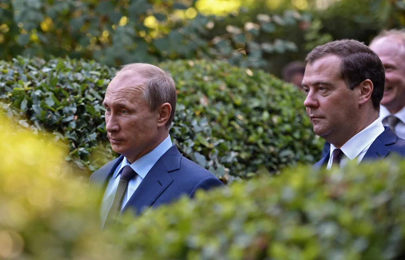 Władimir Putin i Dmitrij Miedwiediew