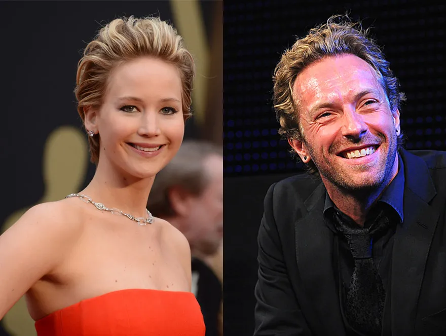 Jennifer Lawrence i Chris Martin