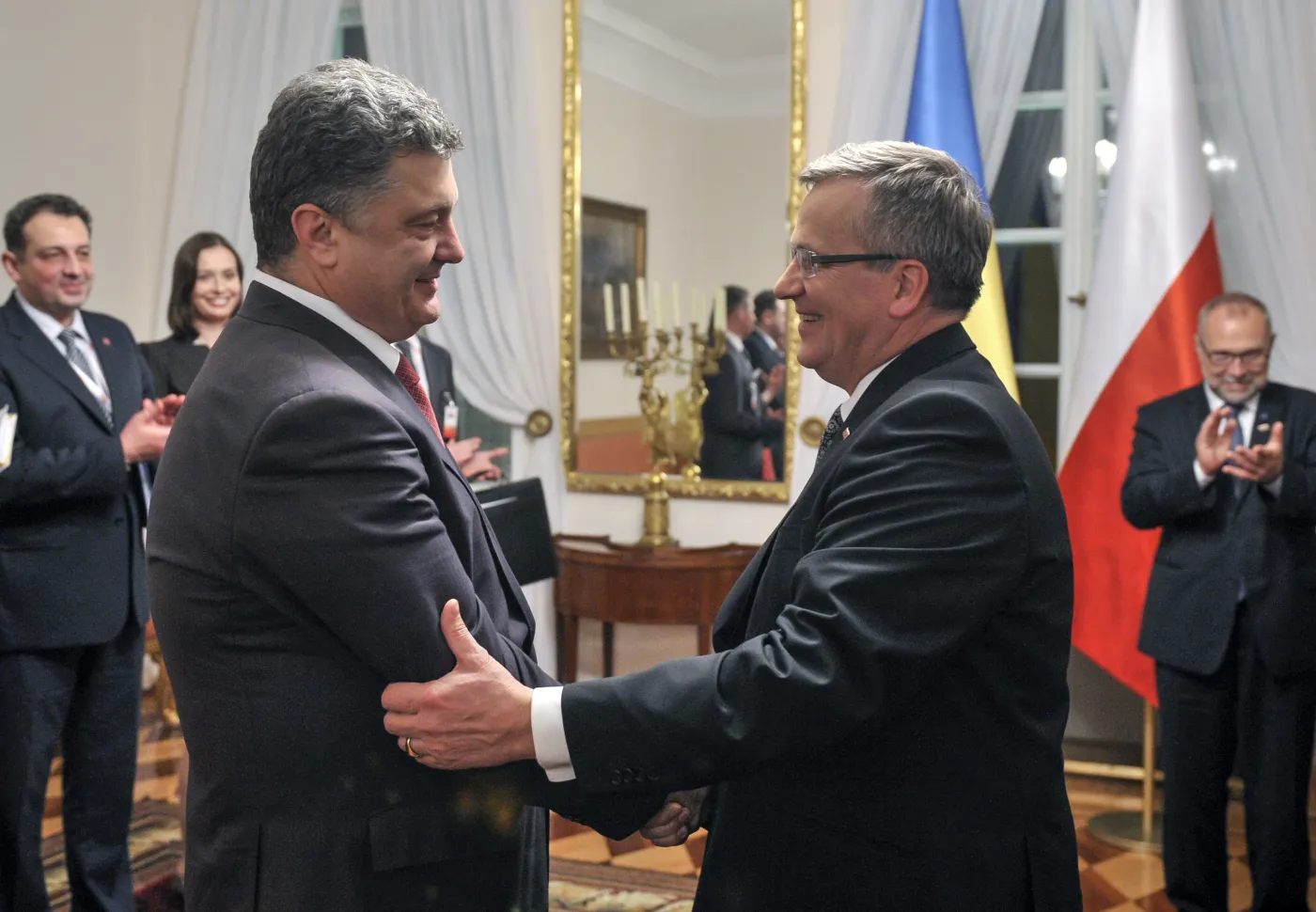 Petro Poroszenko i Bronisław Komorowski