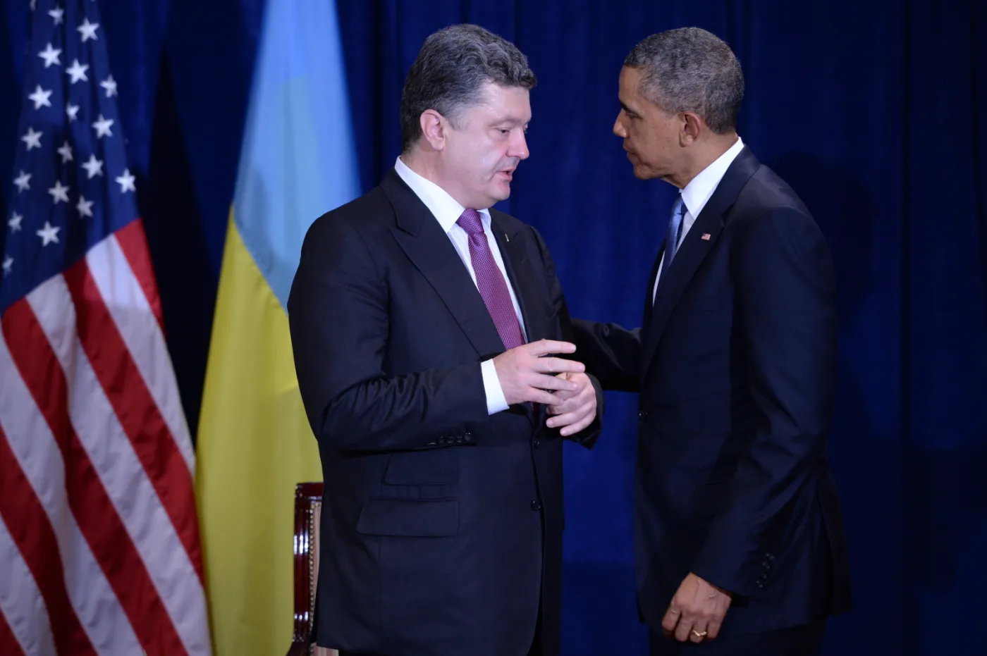 Petro Poroszenko i Barack Obama