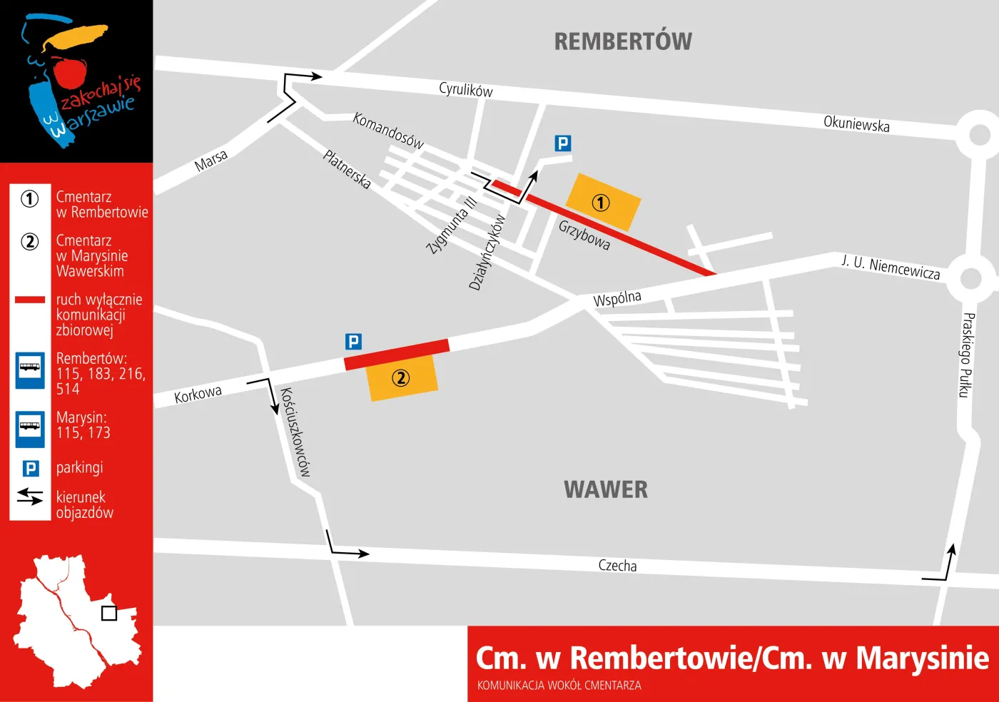 Cmentarze w Rembertowie i Marysinie