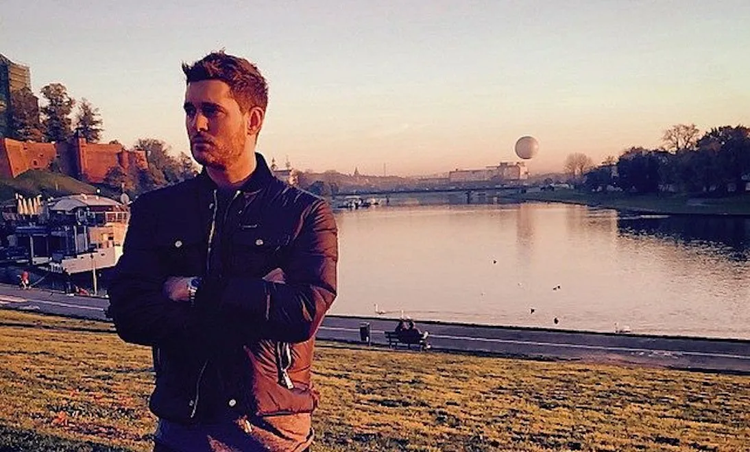Michael Bublé z Krakowem w tle