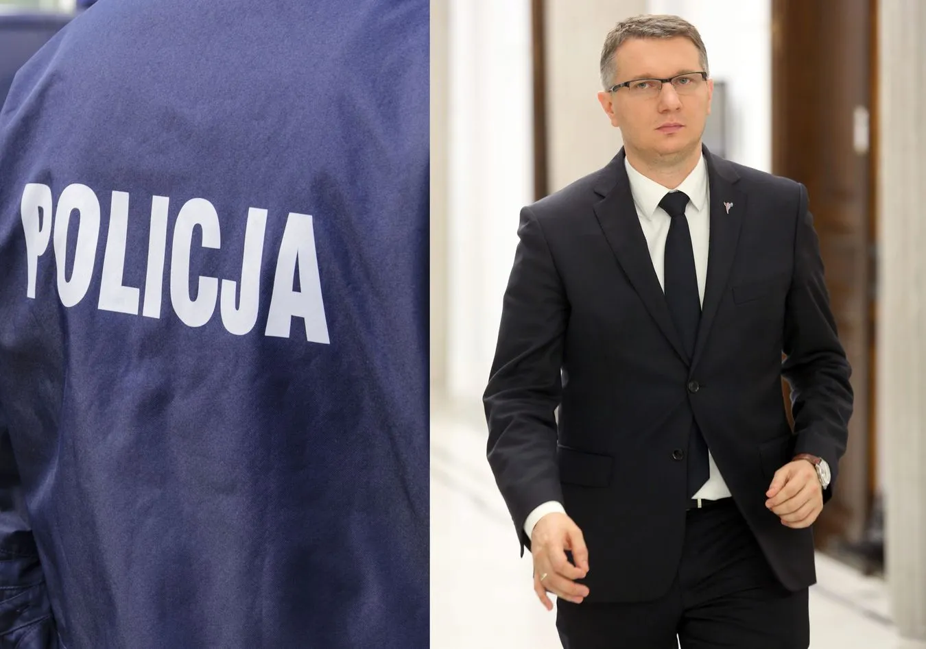 Policja i poseł Przemysław Wipler
