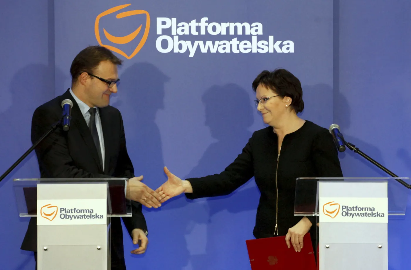 Radosław Witkowski i Ewa Kopacz