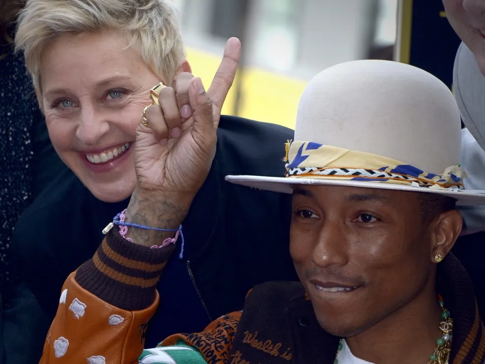 Pharrell Williams i Ellen DeGeneres