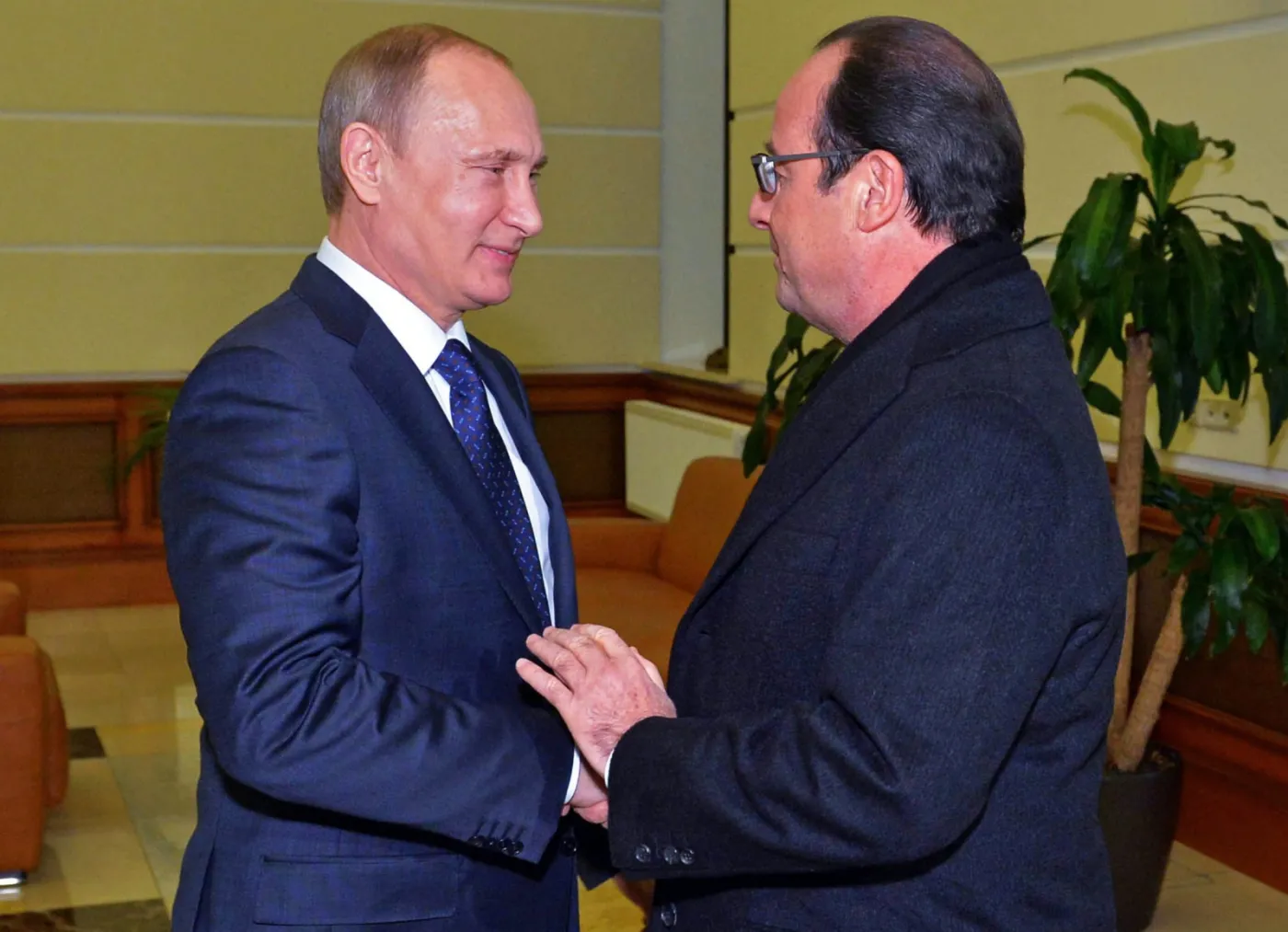 Władimir Putin i Francois Hollande
