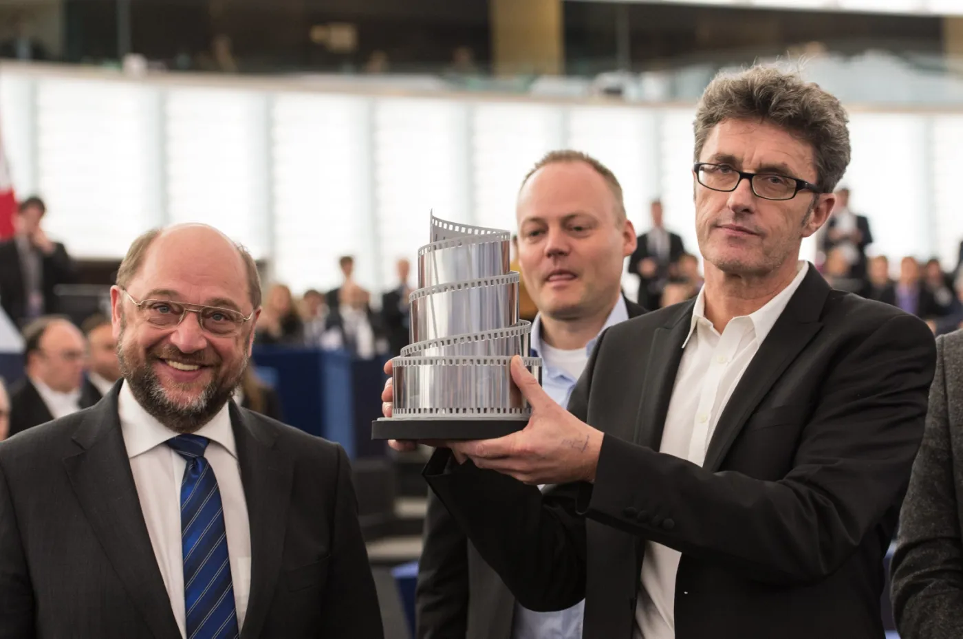 Martin Schulz i Paweł Pawlikowski