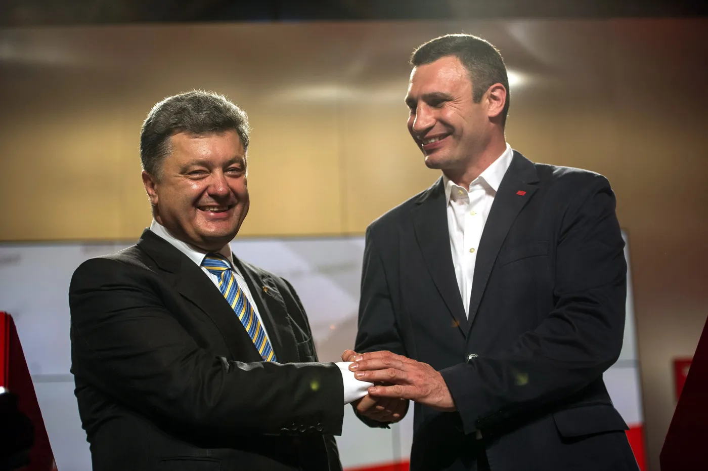 Petro Poroszenko i Witalij Kliczko