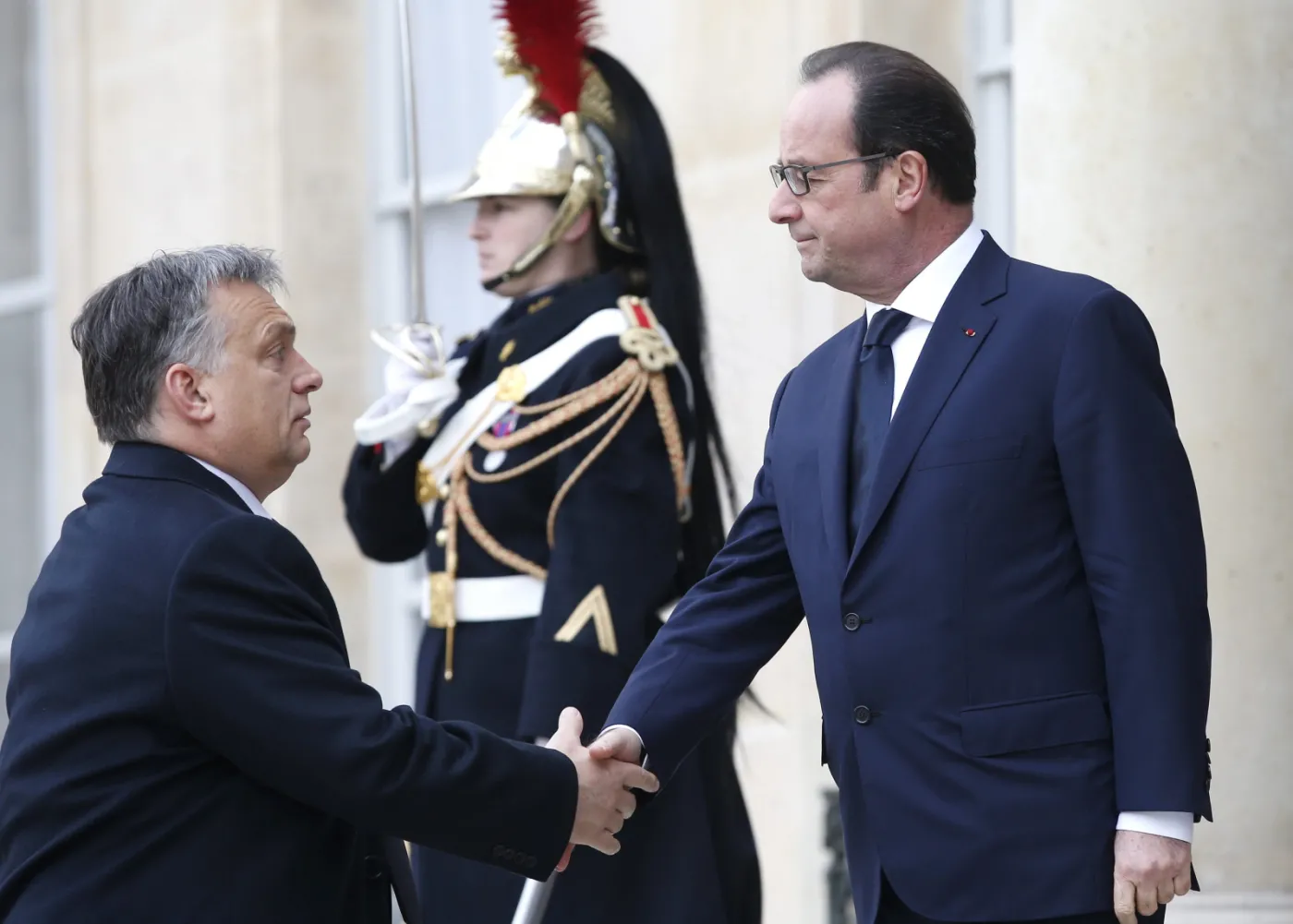 Wiktor Orban i Francois Hollande