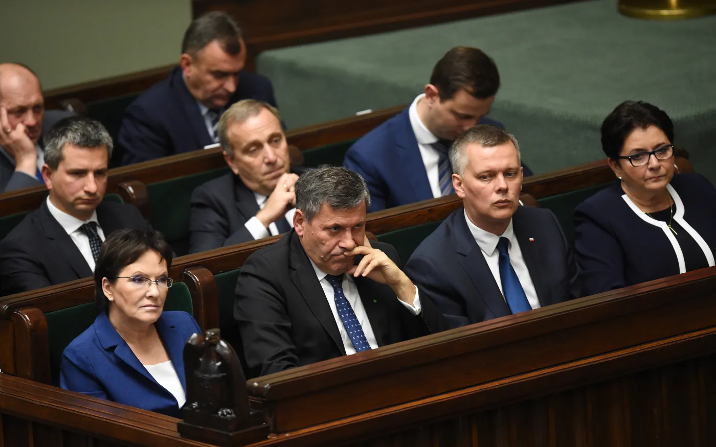 Mateusz Szczurek w ławach rządowych