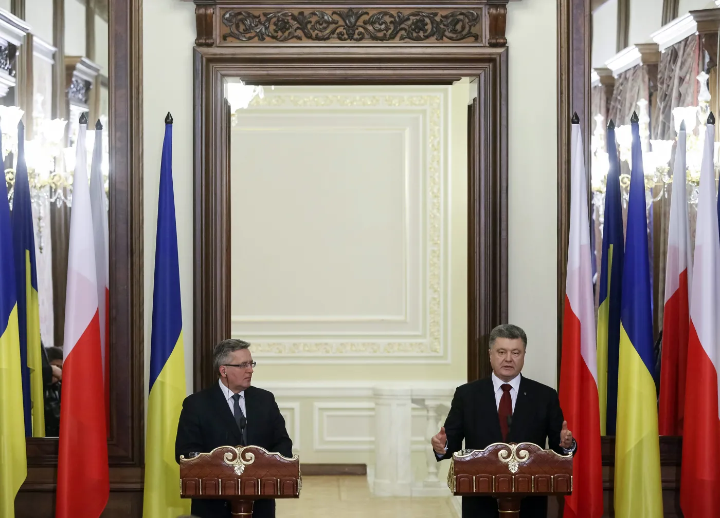 Petro Poroszenko i Bronisław Komorowski