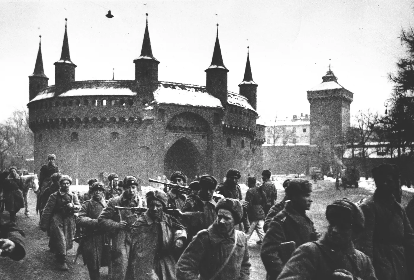 Żołnierze radzieccy w Krakowie