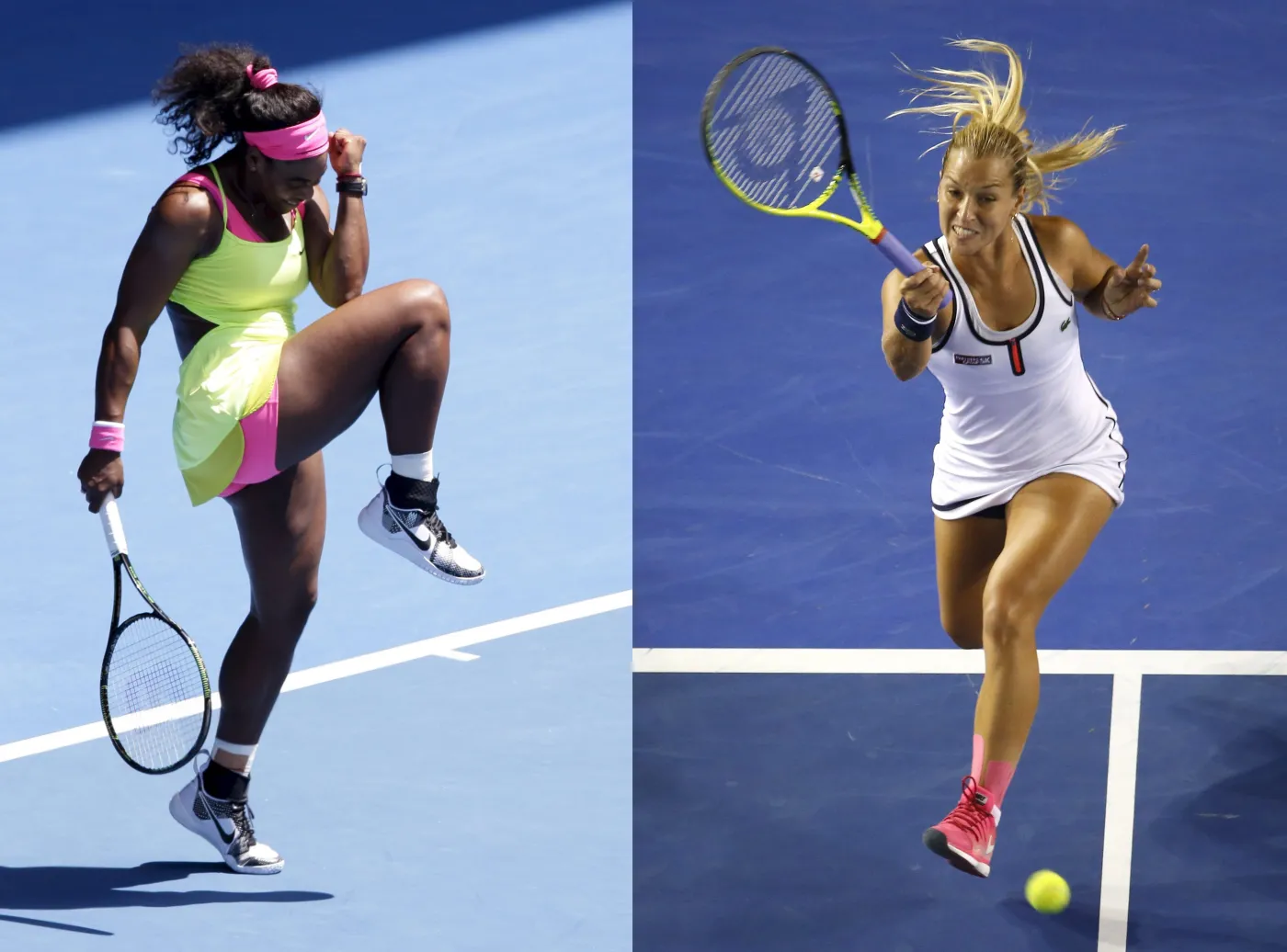 Australian Open: Piękna przegrała z bestią. Serena Williams lepsza od Dominiki Cibulkovej. ZDJĘCIA