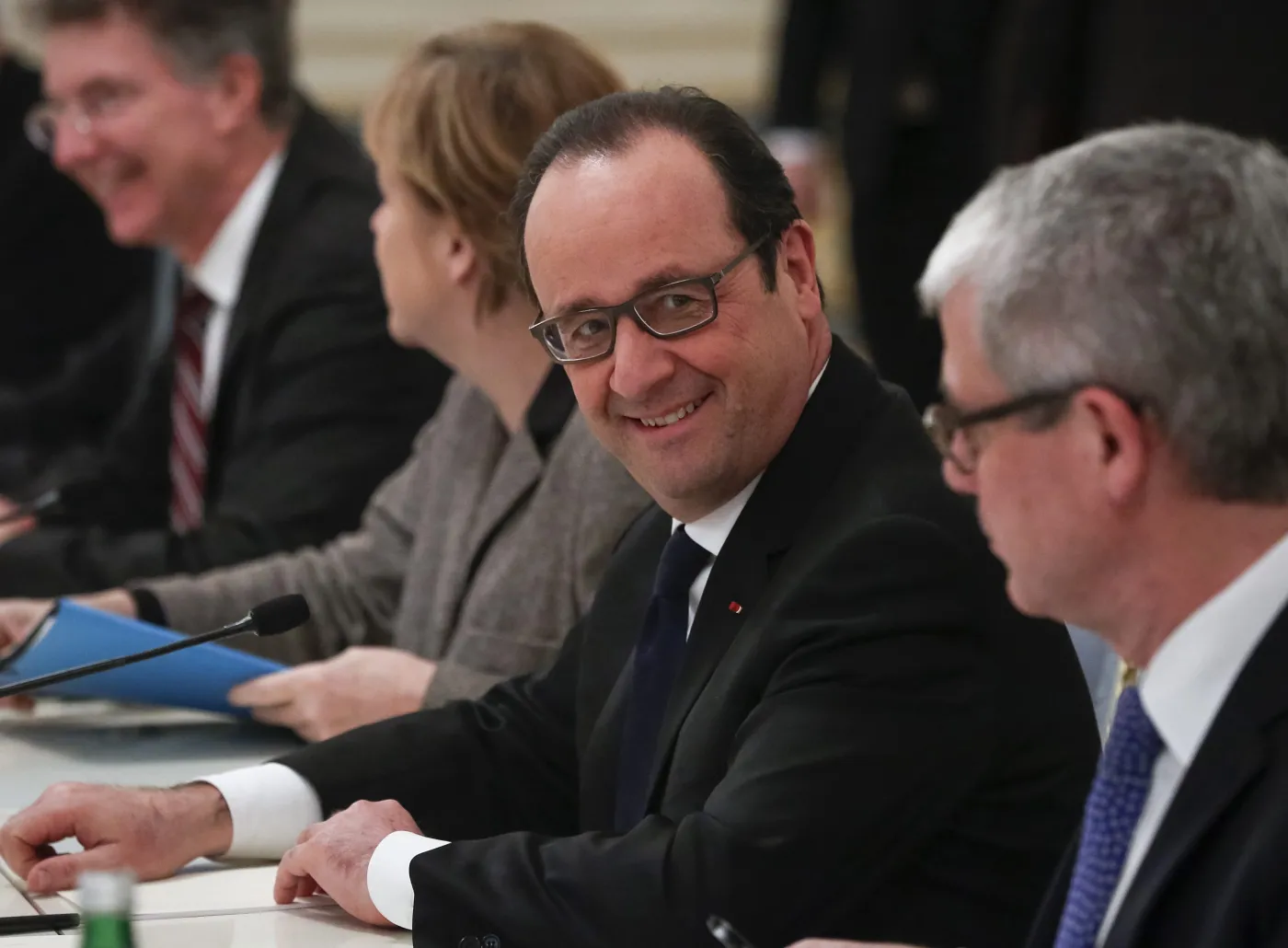Francois Hollande i Angela Merkel