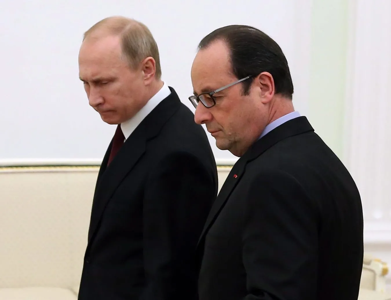 Władimir Putin i Francoise Hollande