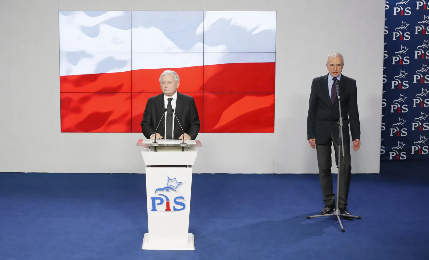 Jarosław Kaczyński i Piotr Naimski
