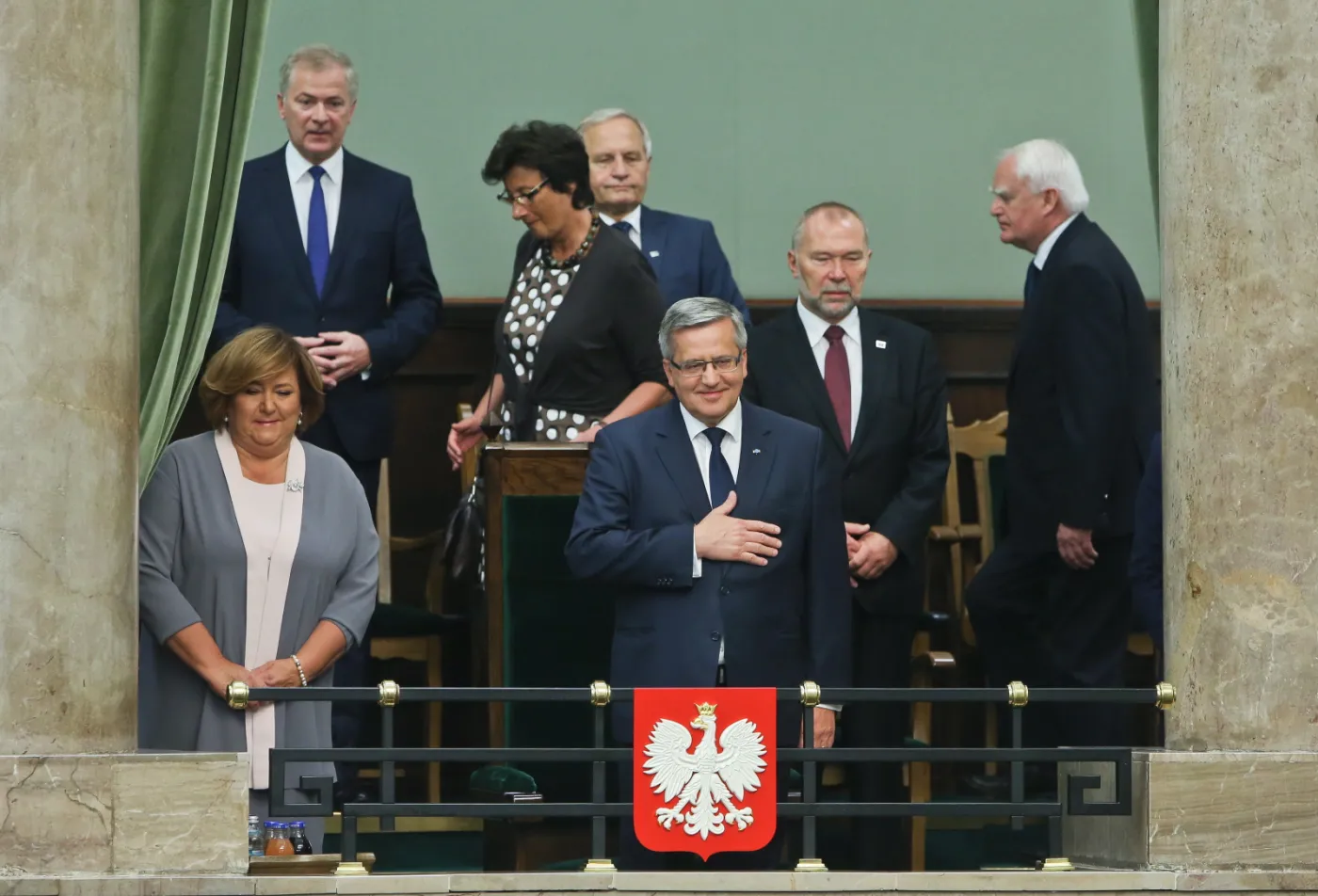 Bronisław Komorowski z małżonką