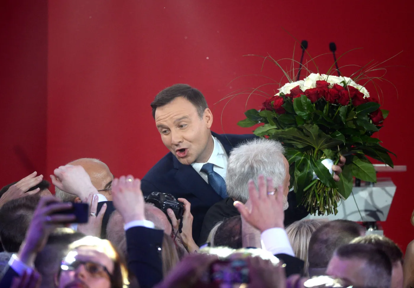 Andrzej Duda w sztabie wyborczym