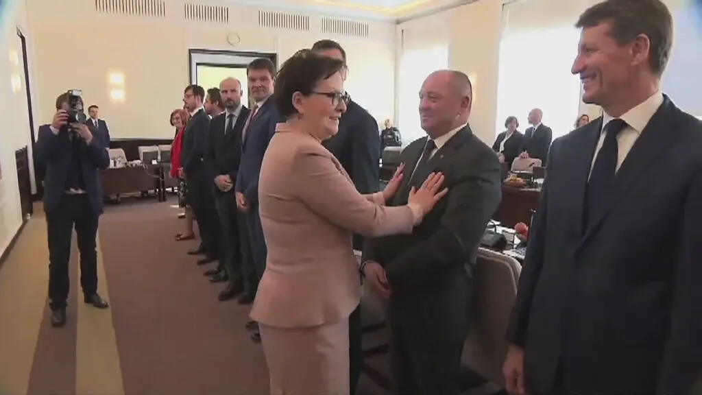 Ewa Kopacz na posiedzeniu rządu