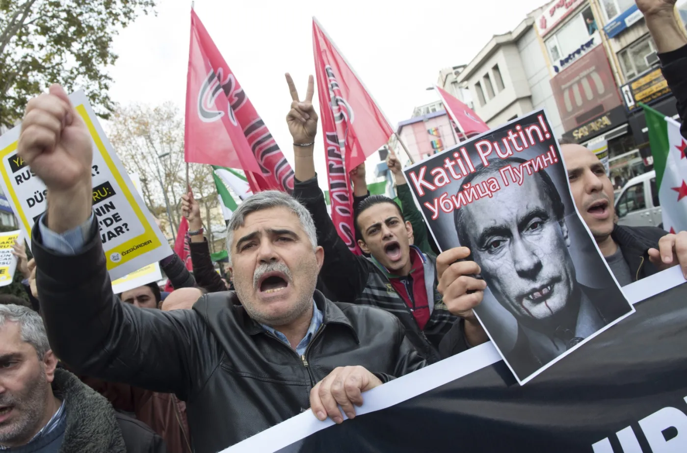 Antyrosyjski protest w Stambule